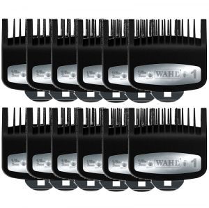 Wahl Premium Cutting Guide Comb with Metal Clip #1 - 1/8 Inch #3354-1300 - 12 Pack