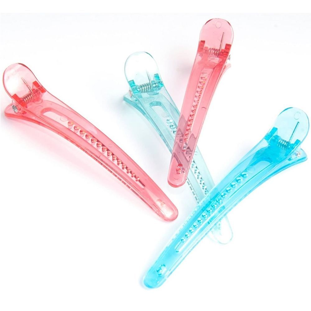 Diane Plastic Duck Bill Clips 4" 4 Pack D2020