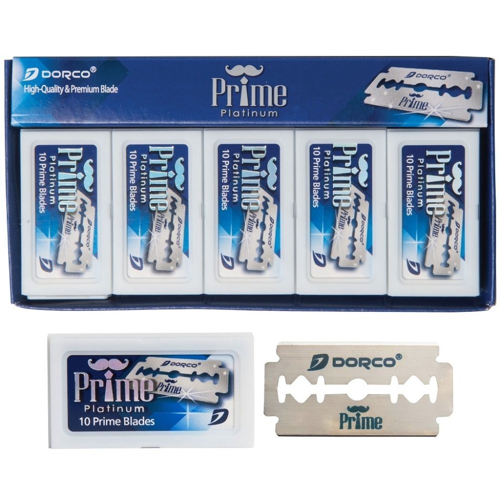 Dorco Prime Platinum Double Edge Blades 100 Blades STP301